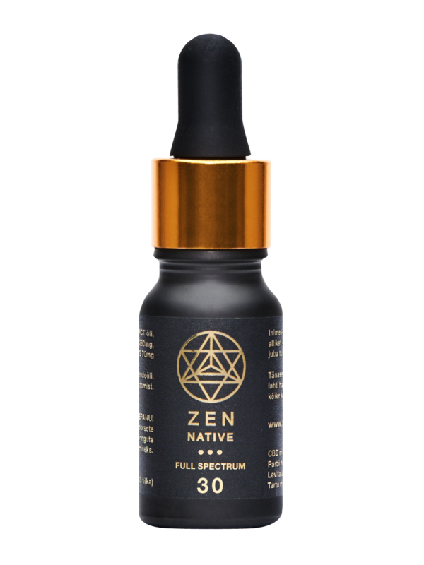 CBD Full Spectrum Täisspektri CBD Õli - 3000mg (30%) - Zen Native
